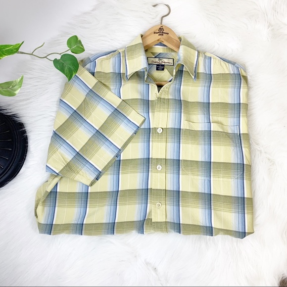 Tommy Bahama Other - Tommy Bahama -  Plaid Button Up 100% Lyocell - S